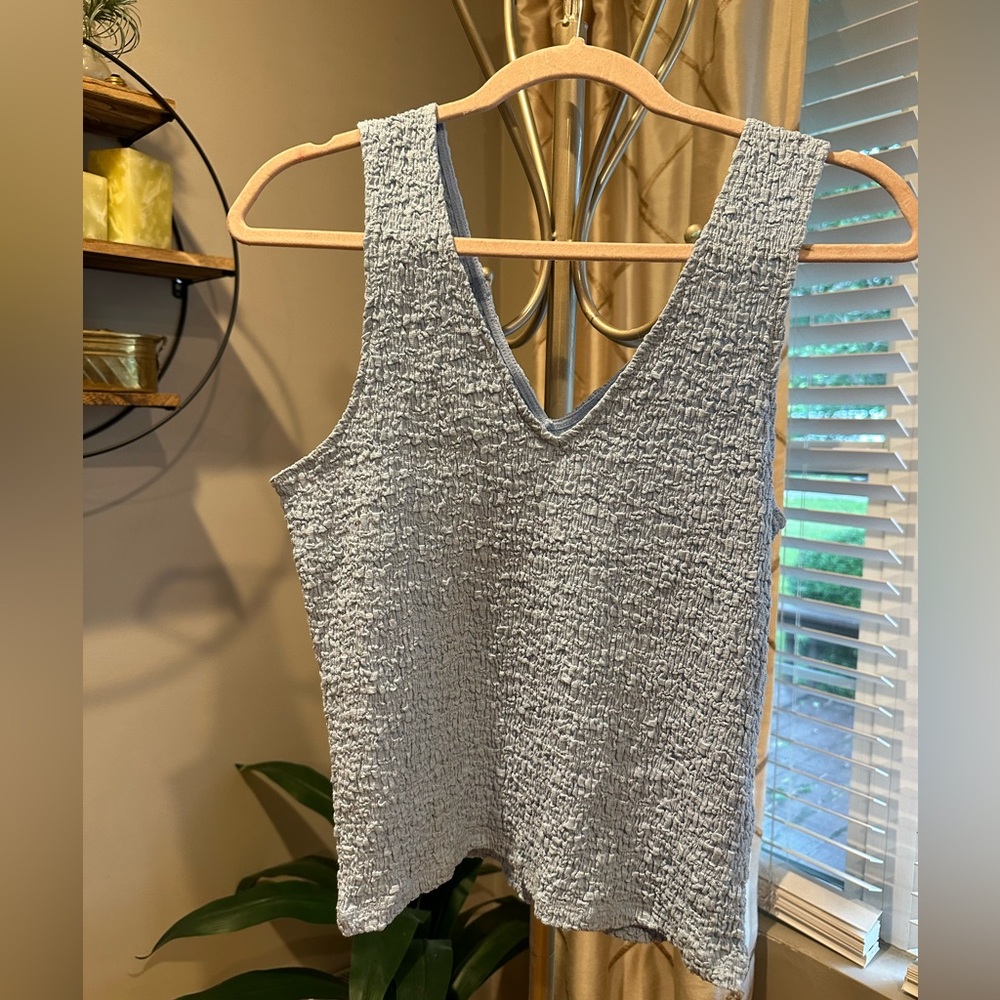 A New Day Textured Tank Top